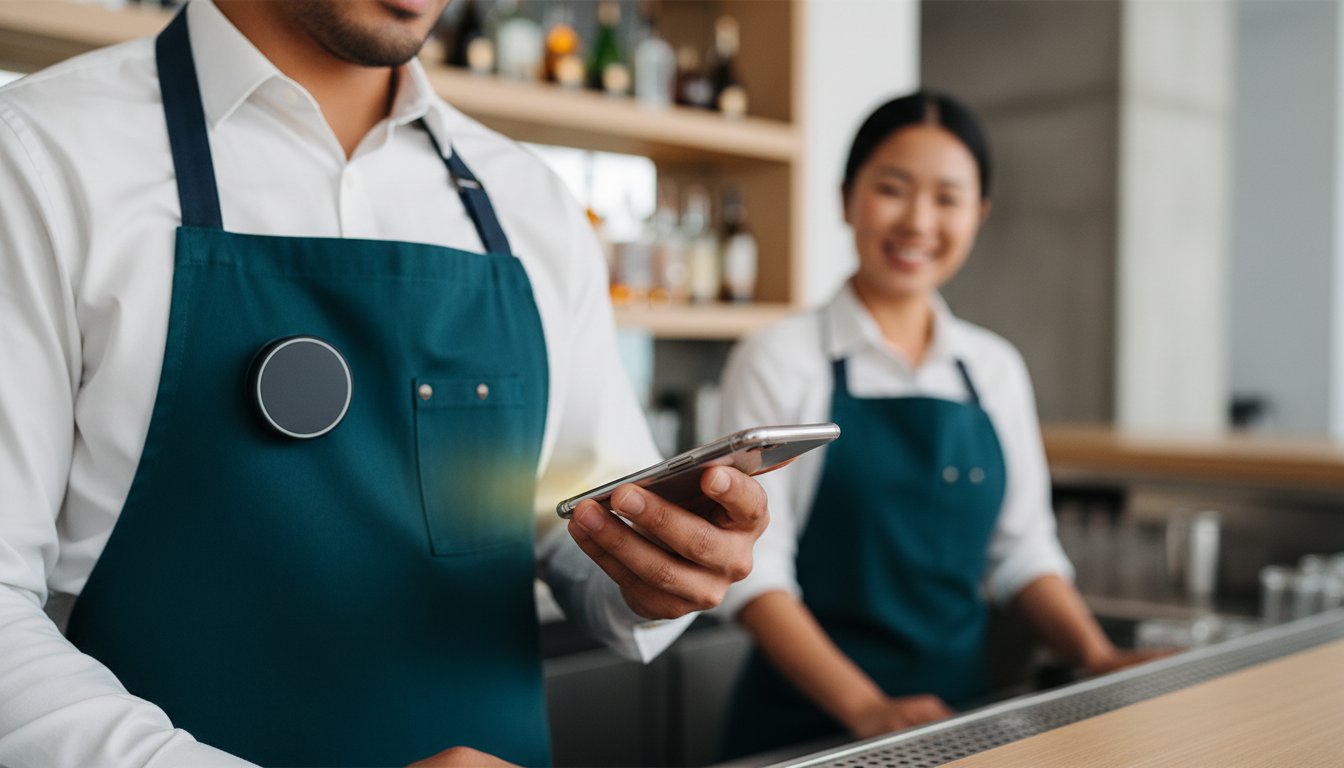 Digital Tipping shown at a bar